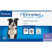 (Medium Dogs 10-20kg) Effipro Spot On Flea, TIck Treatment for Cat & Dog