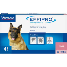 (Large Dogs, 20-40kg) Effipro Spot On Flea, TIck Treatment for Cat & Dog