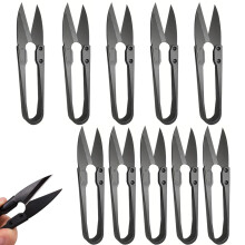 10 pieces of premium trimming scissors in coated stainless steel - Versatile for use as garden scissors, harvester scissors or bonsai tool