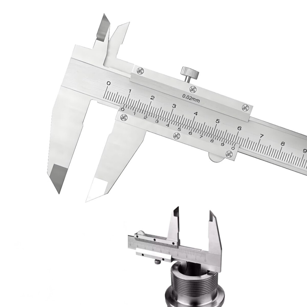 Precision Caliper With Locking Screw, 150 Mm Stainless Steel Vernier Calliper, Splash-Proof Dustproof, Precise Measuring Tool For Household, 6920702350187
