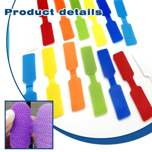 32 eyebrows Cable labels Describable 8 colours (4 eyebrows each) with 4.5x2 cm 2