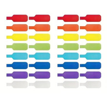 32 eyebrows Cable labels Describable 8 colours (4 eyebrows each) with 4.5x2 cm