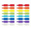 32 eyebrows Cable labels Describable 8 colours (4 eyebrows each) with 4.5x2 cm 1