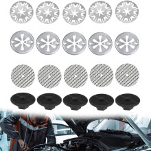 Heat Protection Plate Repair Kit for Car, 20-Piece Exhaust Repair Kit with 24 mm, 50 mm, 30 mm, Lemmscheiben Heat Protection Sheet, High-Qual