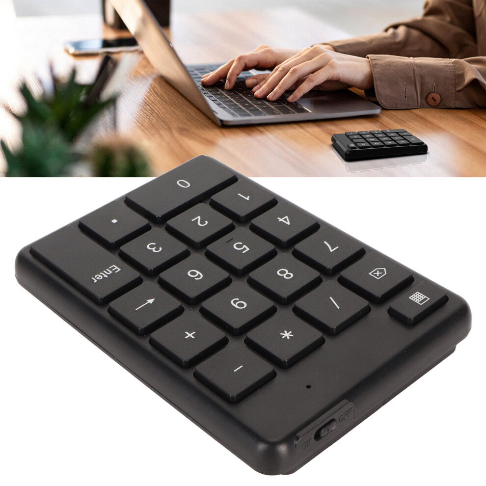 Bluetooth 5.1 Numeric Keypad 19 Keys Ergonomic Number Pads Battery Powered Financial Accounting Number Keyboard For Laptop 7901314435614