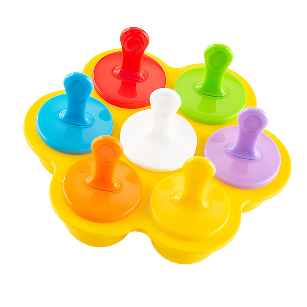 7 Hole Baby Food Freezer Tray Food Grade Silicone Safe Convenient Easy to Clean Food Storage Container for Infants