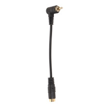 4pin Video Female to 90 Degree RCA Male Cable Plug and Play Mini DIN 4 Pin to RCA Cable Composite Video Adapter Cable for PC TV