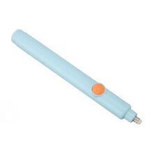 Electric Eraser Easy Operation Adjustable Length AAA Battery Powered Electric Pencil Eraser with 20 Refills Blue