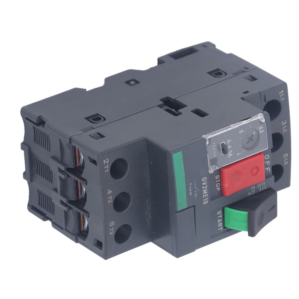 Motor Circuit Breaker Overload Protection Thermal Magnetic Manual Motor Starter Button Rail Mount Ac690v Gv2âMe10 4Â6.3A 3241314445379