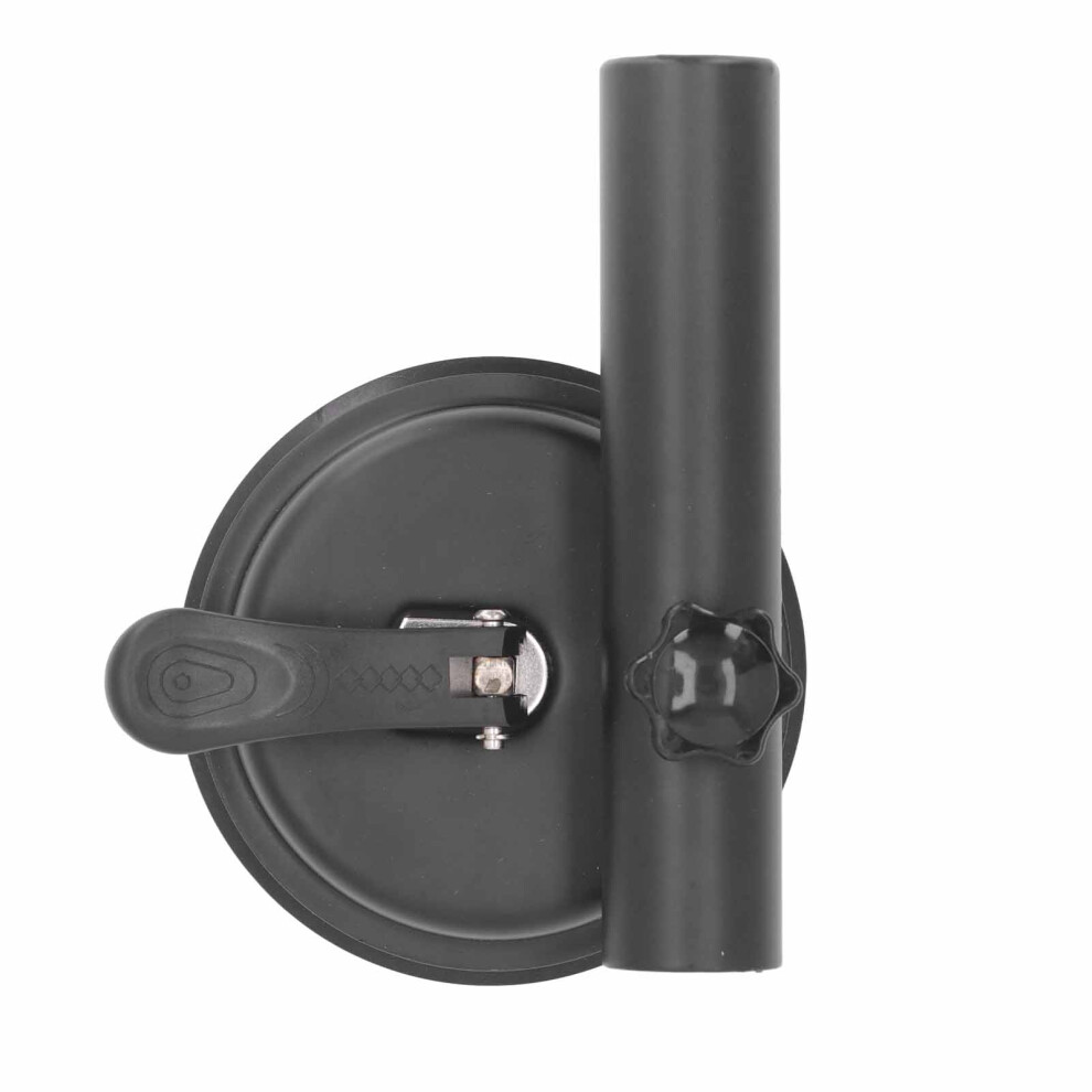 Universal Suction Cup Flag Pole Bracket Vehicle Flagpole Bracket Multi Function Flag Pole Holder Aluminum Alloy Silicone Black 8431314447038