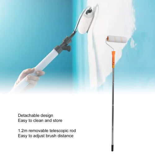 3.9ft Stainless Steel Paint Extension Pole Kit 2
