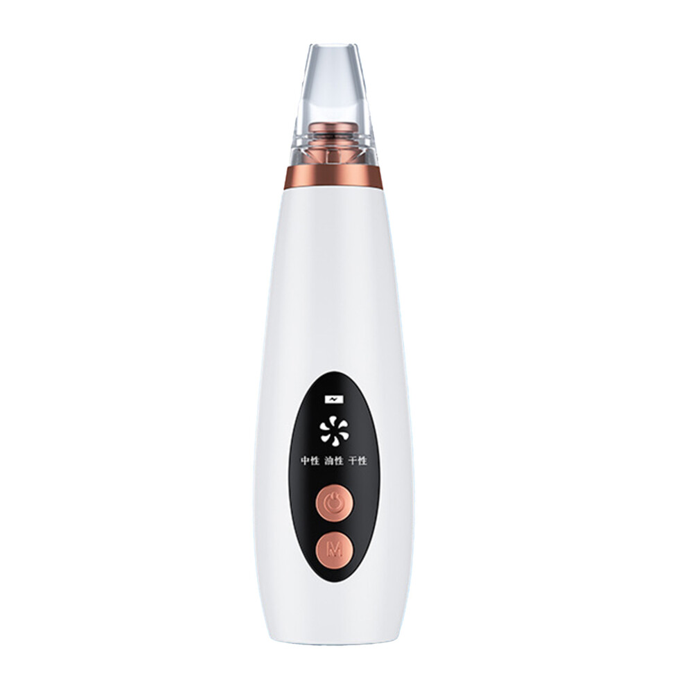 White Blackhead Vacuum Cleaner Suction Power Multi Functional Facial Suction Pore Cleaner