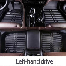 (for Sedan-black)Applies to Car Floor Mat for Chevrolet Aveo Kalos Lova Nexia T200 T250 2004~2011 Leather