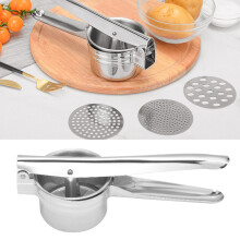 Potato Ricer 3 in 1 Precise Pressing Design Stainless Steel Potato Masher for Home Commercial Use