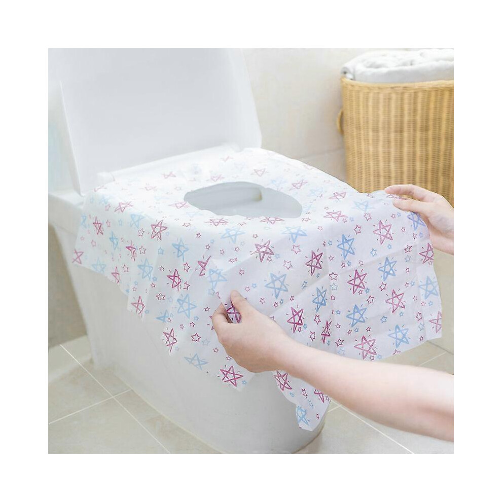 (As show, One size) Disposable Toilet Seat Covers for Kids & Adults: 20 pcs Large, Waterproof, Portable, Individually Wrapped Toilet Seat Cover That Covers Any Toilet