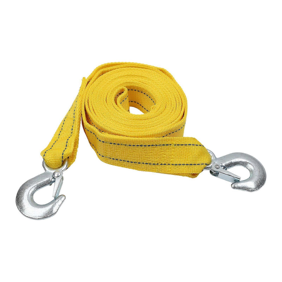 (As Show, One Size) 5 Ton Car Tow Cable Car Tow Strap Racing Auto Winch Rope Van Recovery Towing Cable- Strap Belt 400Cm 3081097257482