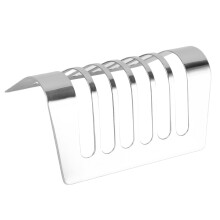 6 Slice Bread Rack Multipurpose Innovative Silver Stainless Steel Bread Storage Rack for Home Kitchen Outdoor