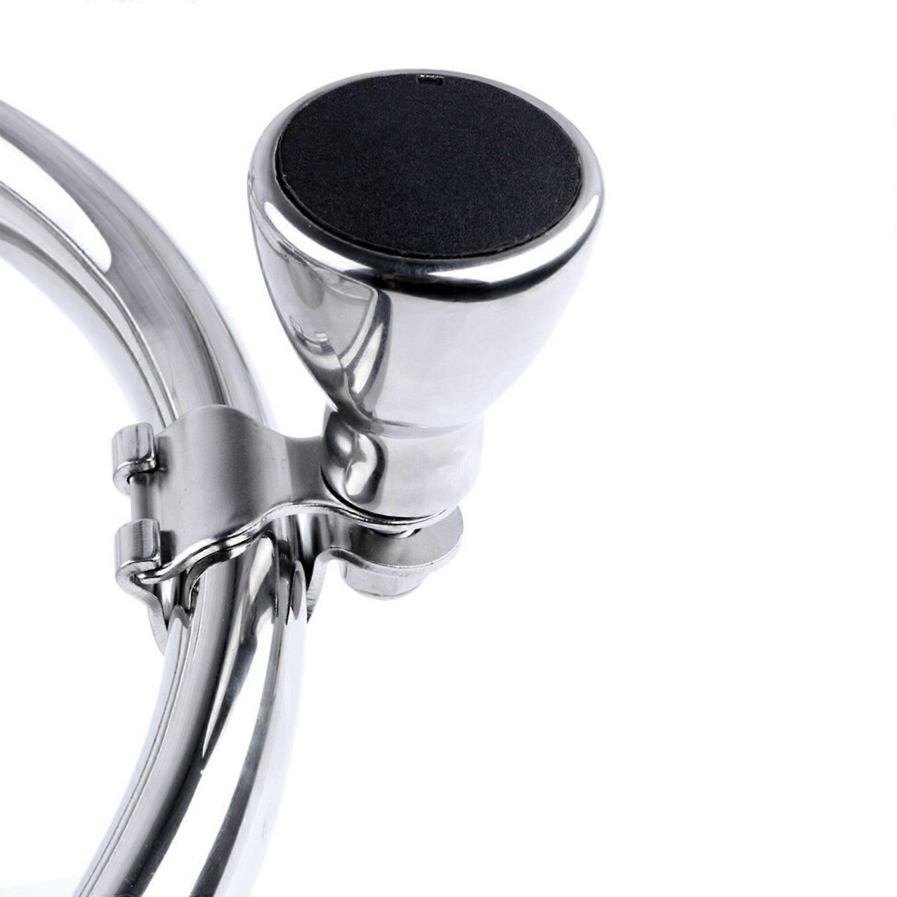 (As Show, One Size) Universal Steering Wheel Turning Helper Stainless Steering Power Handle Ball Grip Knob For Boat Yacht Maneuvering Knob 3081097256553