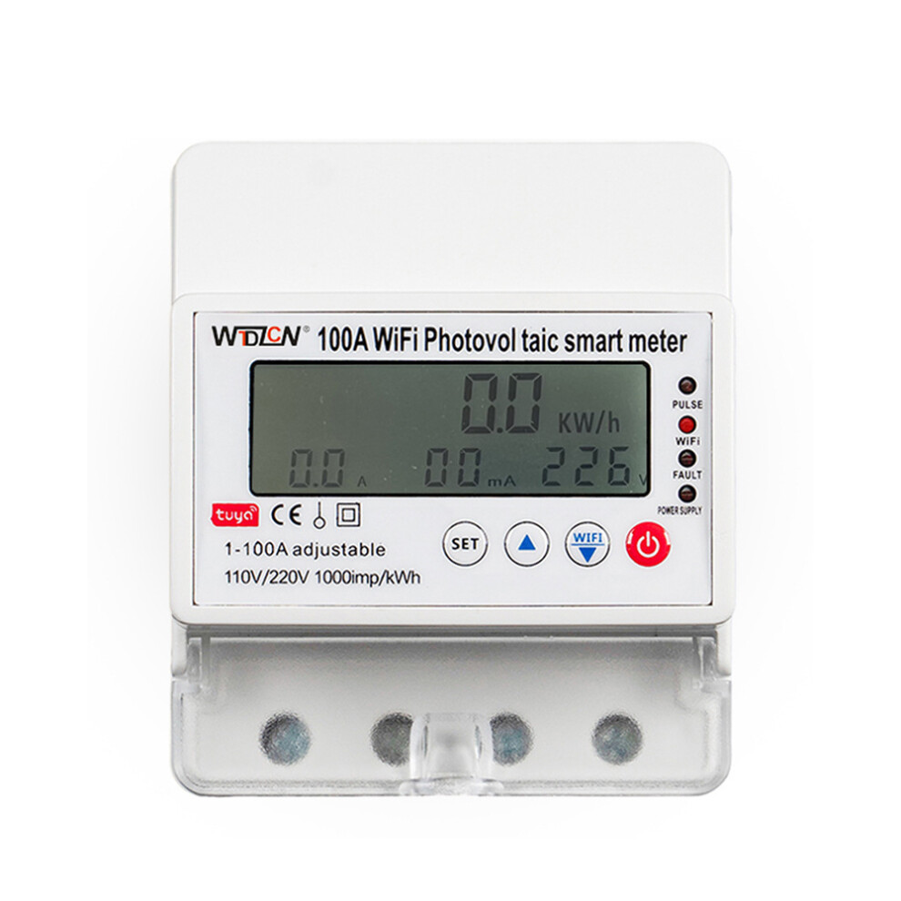 Tuya Wifi Intelligent Photovoltaic Meter Breaker Timer Multifunctional Solar Bidirectional Hour Meter Home Electronic Appliances Remote Con 7901314451423