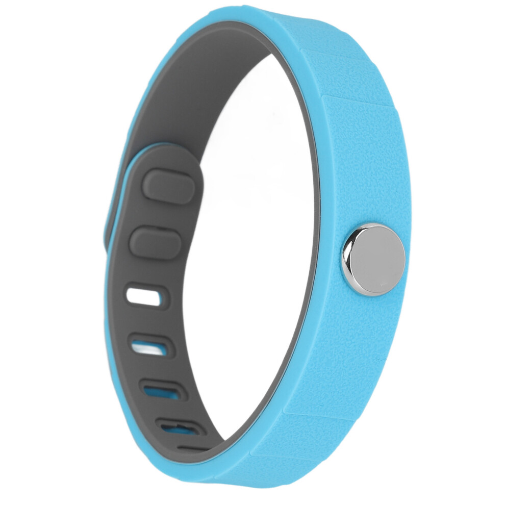 Blue Sports Energy Bracelet Negative Ion Non Static Silicone Winter Electrostatic Removal Wrist Strap