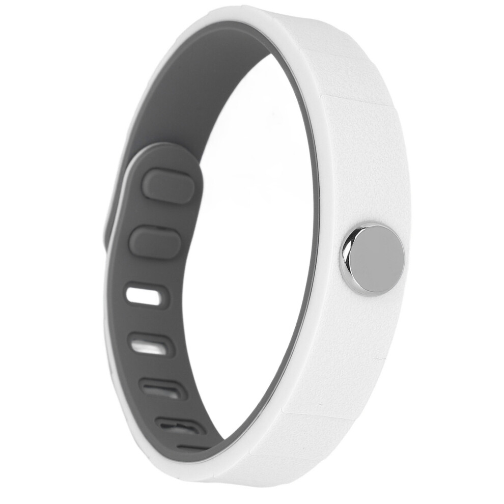 White Sports Energy Bracelet Negative Ion Non Static Silicone Winter Electrostatic Removal Wrist Strap