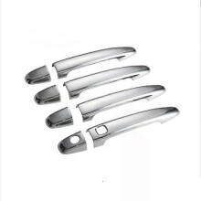 (1 button)Compatible Chrome Handles Cover Trim For Toyoty Highlander Kluger XU40 40 2008 2009 2010 2011