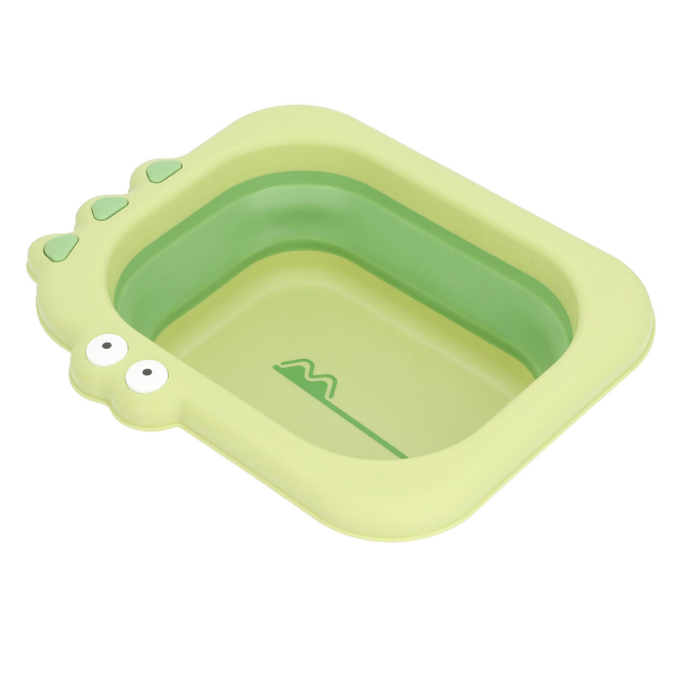 Clean Rinse Baby Bather Folding Multifunction Portable Washing Infant Lying Bather For Boy Girl Green