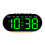 (white shell red light) Multi-function LED Digital Clock with Large Screen, Thermometer, Perpetual Calendar, Alarm, Bedside Lamp & USB Output 12