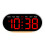 (white shell red light) Multi-function LED Digital Clock with Large Screen, Thermometer, Perpetual Calendar, Alarm, Bedside Lamp & USB Output 1