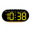 (white shell red light) Multi-function LED Digital Clock with Large Screen, Thermometer, Perpetual Calendar, Alarm, Bedside Lamp & USB Output 10