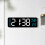 (orange)Multi-function LED Digital Clock with Large Display, Modern Design, Wall Mountable or Tabletop 2