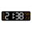 (blue)Multi-function LED Digital Clock with Large Display, Modern Design, Wall Mountable or Tabletop 9