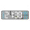 (blue)Multi-function LED Digital Clock with Large Display, Modern Design, Wall Mountable or Tabletop 14