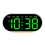 (white shell yellow light)Multi-function LED Digital Clock with Large Screen, Thermometer, Perpetual Calendar, Alarm, Bedside Lamp & USB Output 13