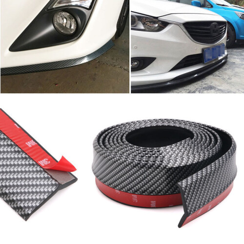 (white) Car Front Lip Bumper Guard Rubber Strip Universal Splitters Anti-Scratch Protector Side Skirt Trim  55mm 1