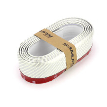 (white)Car Front Lip Bumper Guard Rubber Strip Universal Splitters Anti-Scratch Protector Side Skirt Trim 55mm