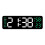(green)Multi-function LED Digital Clock with Large Display, Modern Design, Wall Mountable or Tabletop 6