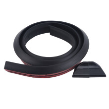 (Pure black matte finish)Universal Car Carbon Fiber Spoiler Matte Small Size with Rubber Strip Fits Various Models 1500mm