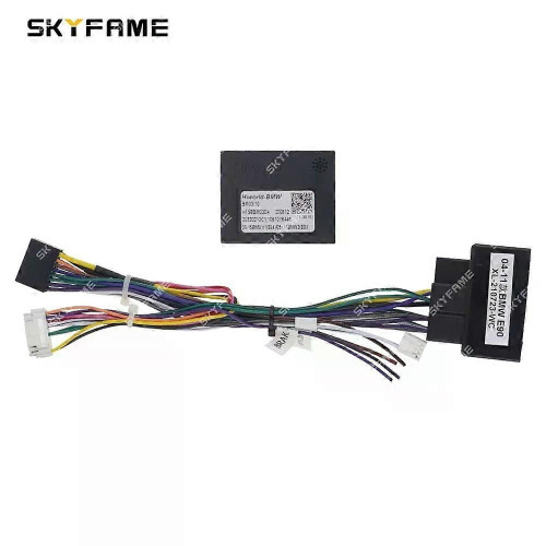 (Komplettes Set WC) Gilt für Kfz-16-Pin-Kabelbaumadapter, Canbus-Box-Decoder, Android-Radio-Stromkabel