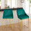 Living And Home (Green) Set of 2 Upholstered Bar Stools 3