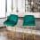 Living And Home (Green) Set of 2 Upholstered Bar Stools 1