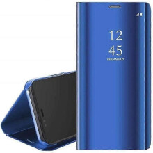 Galaxy S21 Ultra Case Cover Chrome Flip Mirror Cover View Blue - XY
