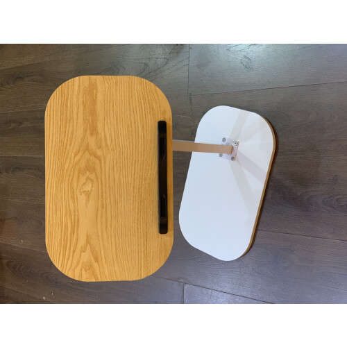 Living And Home Height Adjustable C-Shape Overbed Table 2