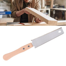 Small Woodworking Hand Saw 14/17 Teeth Double Edge Pull Wood Handle Japanese Garden Trim Tool