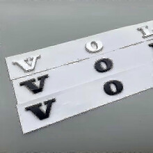 (Chrome Silver) Abs Car Rear Boot Trunk Lid Letters Badge Emblem Logo For Volvo C70 C30 S60 S60l Xc90 Xc60 V60 V40 S80 S80l Car Styling Stickers