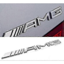 2024 3d Amg Emblem Abs Rear Boot Trunk Logo Badge Decoration Gift Decal(chrome),silver