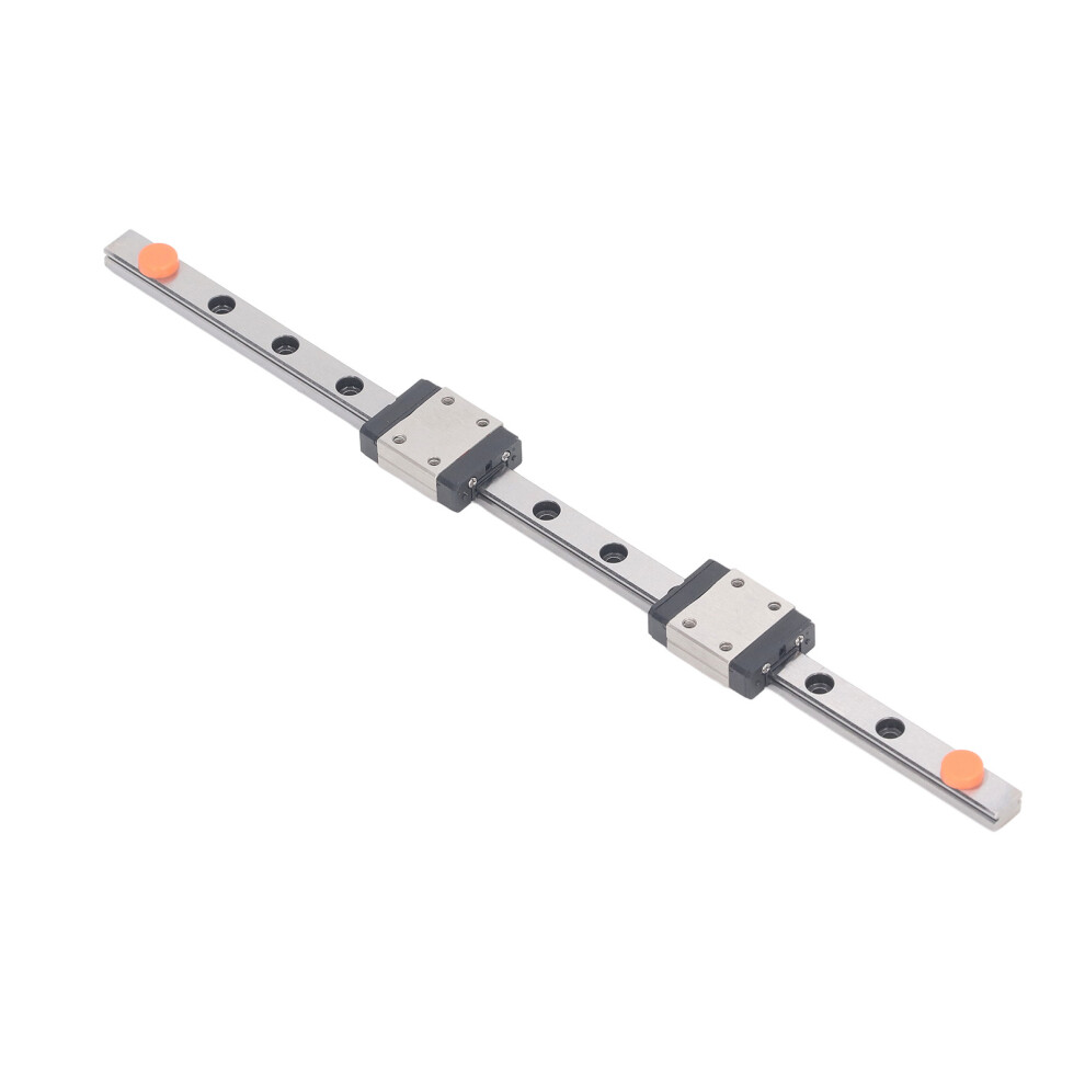 Mgn7c Linear Guide Rail High Accuracy 4 Point Contact Smoothly Operation Linear Rail Slide With 2 Sliders 200Mm / 7.87In 5011314462984