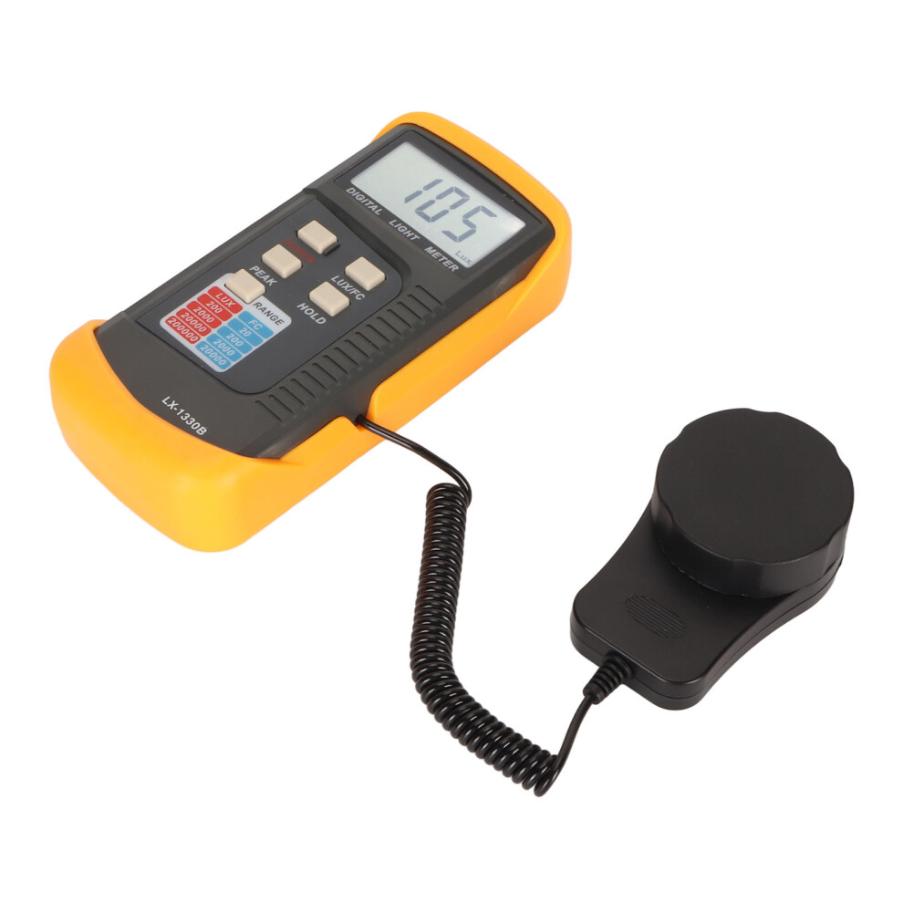 Lx1330b Meter Split Type Digital Illuminance Meter High Accuracy Photometer Range Up To 200,000 Lux With Lcd Screen Light 8711314464663