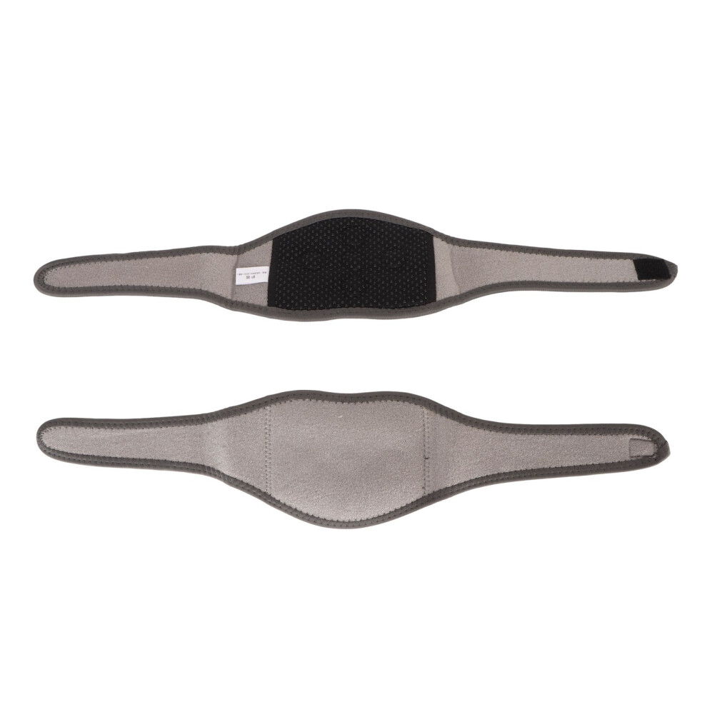 Neck Heating Pad 5 Magnets Hook and Loop Anti Slip Light Skin Friendly Breathable Self Heating Neck Brace for Home Travel Gray