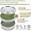 Seed Propagator Tray Seed Sprouting Kit Stainless Steel Mesh Sprouting Trays Stackable Sprouter Kit 16